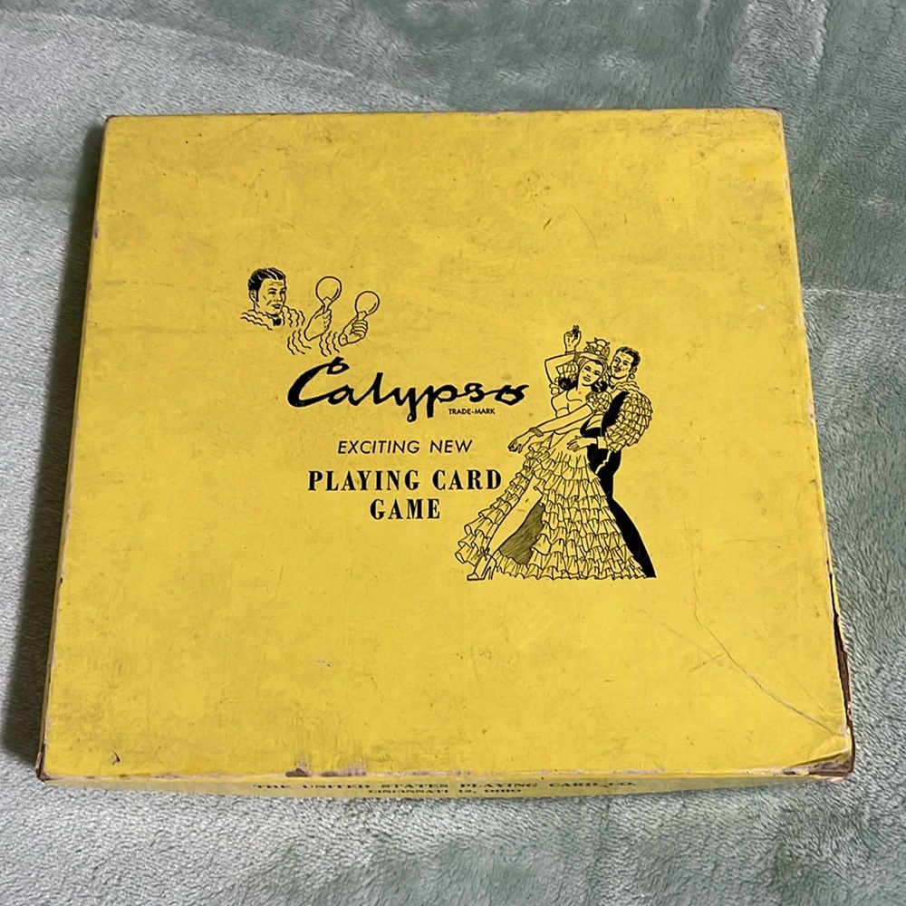 🇺🇸 COMPLETE Vintage 1955 CALYPSO Card Game — with Box & Instructions